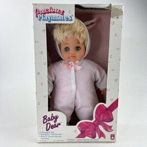 NOS Vtg Precious Playmates Baby Dear Soft Baby Sleeping Eyes 1987 Unopened 11"